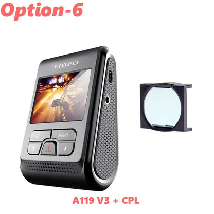 VIOFO A119 V3 2K Car DVR Super Night Vision Quad HD Dash Camera