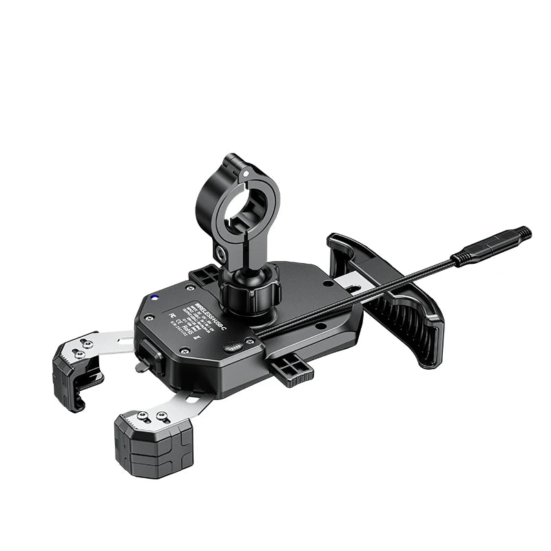 Motorcycle Phone Holder QC3.0 Wireless Charger Mobile Support