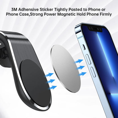 AUFU Magnetic Phone Holder in Car Stand Magnet L-Type