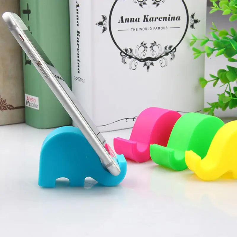 Mini Mobile Phone Desktop Stand Cute Lovely Elephant Desk