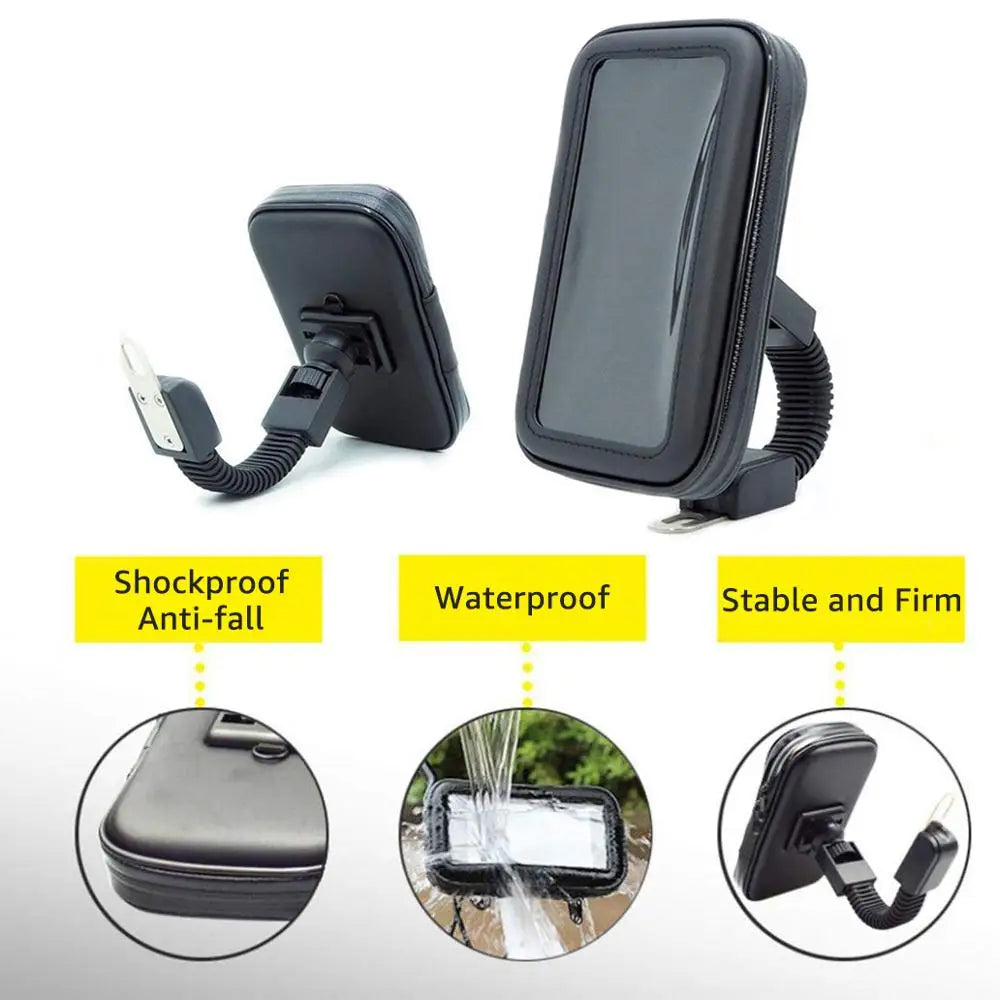 Motorcycle Telephone Holder Support Moto Bicycle Rear View