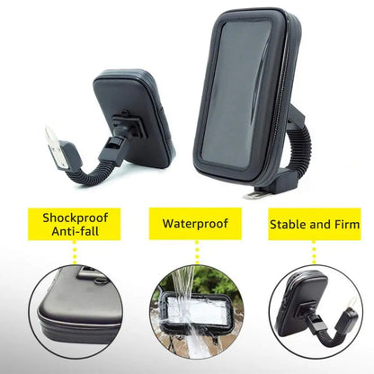 Motorcycle Telephone Holder Support Moto Bicycle Rear View