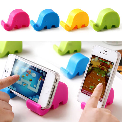 Mini Mobile Phone Desktop Stand Cute Lovely Elephant Desk