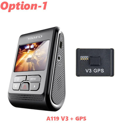 VIOFO A119 V3 2K Car DVR Super Night Vision Quad HD Dash Camera