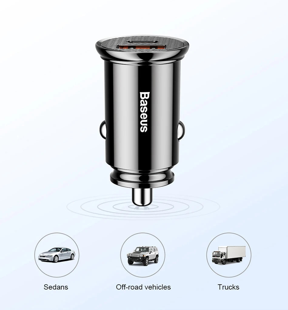 Baseus USB Car Charger Quick Charge Fast Car USB Charger