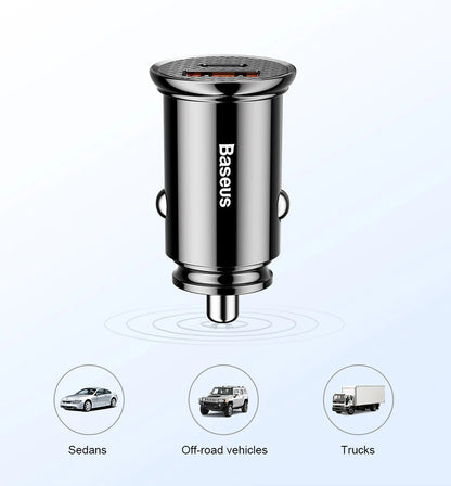 Baseus USB Car Charger Quick Charge Fast Car USB Charger