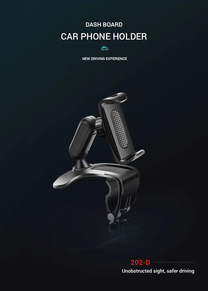 360-Degree Rotation Car Phone Holder Clip Car Smartphone