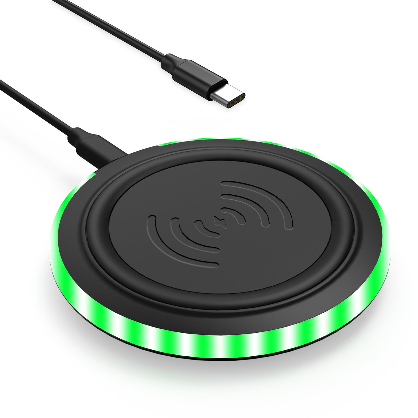 Ultra-thin Round 10W Desktop Wireless Phone Charger