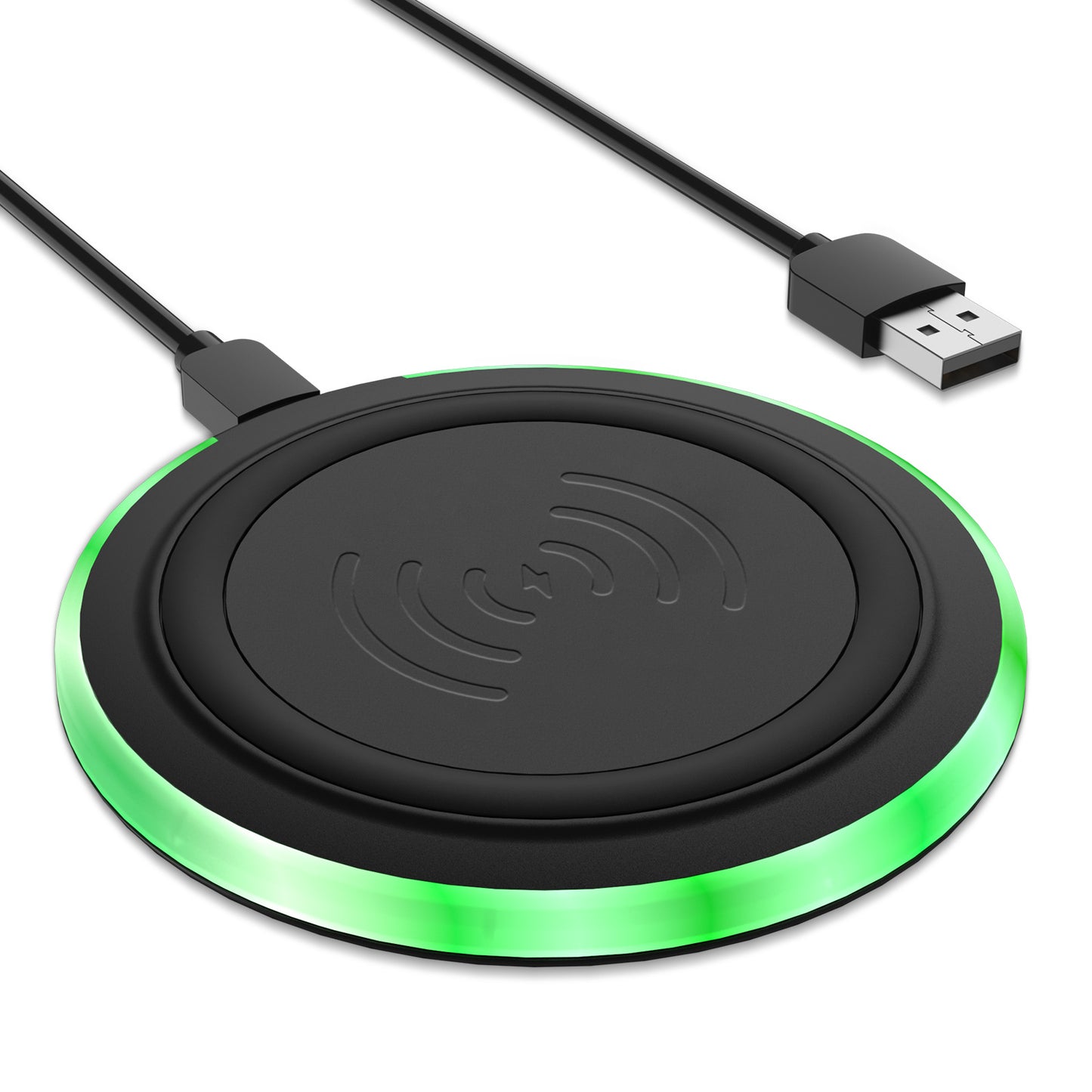 Ultra-thin Round 10W Desktop Wireless Phone Charger