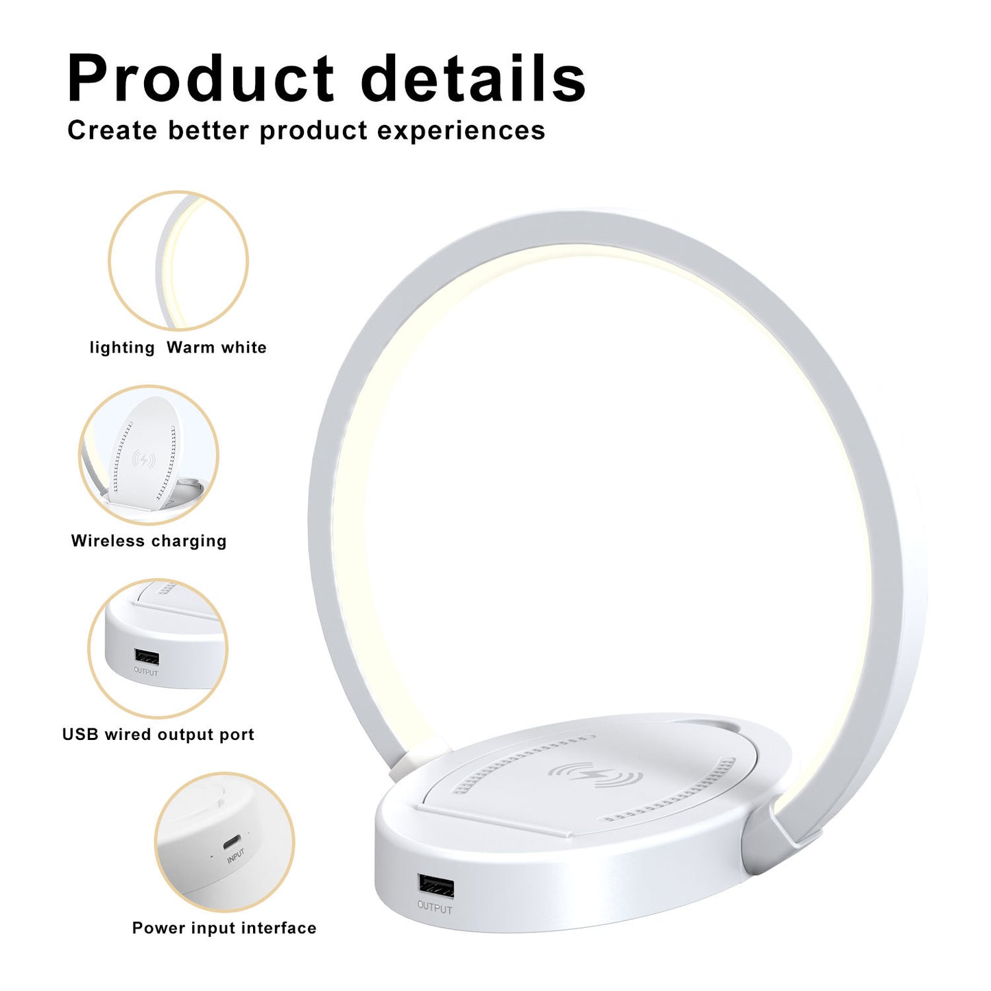 Night Lights Lamp Bluetooth Speaker Table Light