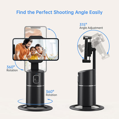 Automatic Face Tracking Selfie Stick Mobile Phone Holder 360 Rotation