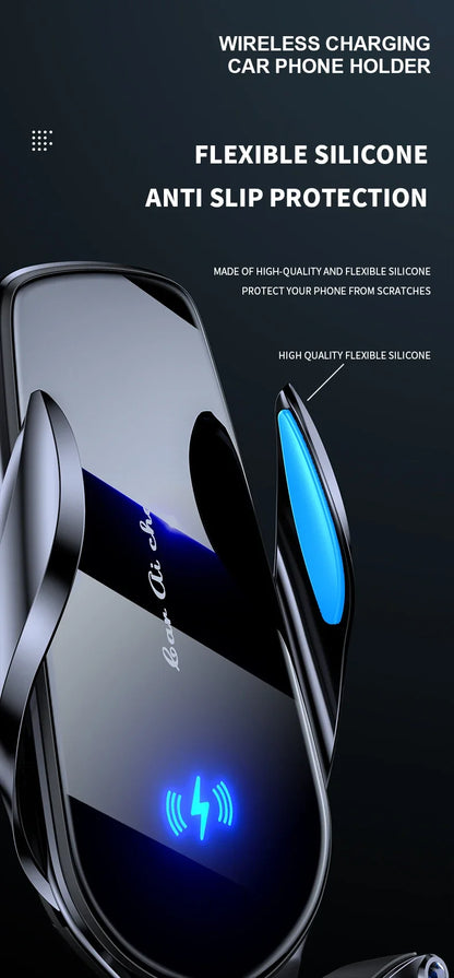 Car Phone Holder 15W Wireless Fast Charger Magnetic Charger