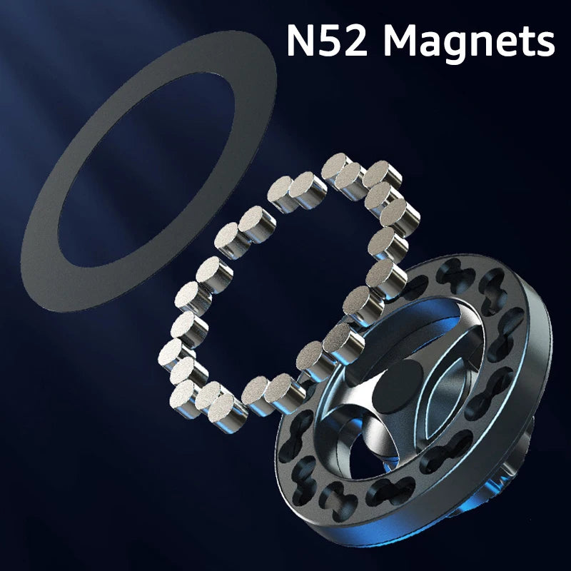 Magnetic Ring Car Phone Holder for 17mm Ball Head Base