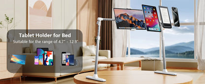 Eary Foldable Tablet Phone Holder Stand for Bed Overhead Mount