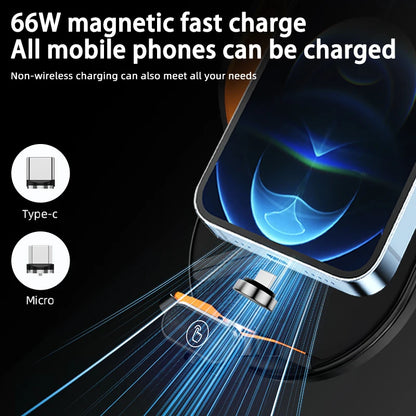 Car Wireless Phone Holder Stand 66W Fast Charging Station Charger