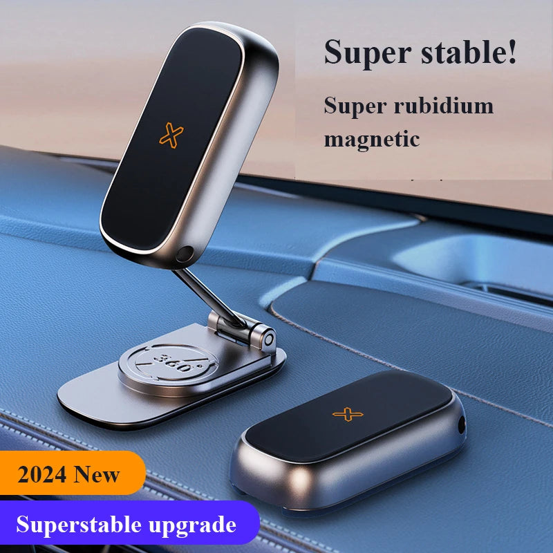 Magnetic Car Mount All-Metal Strongest Magnet Foldable