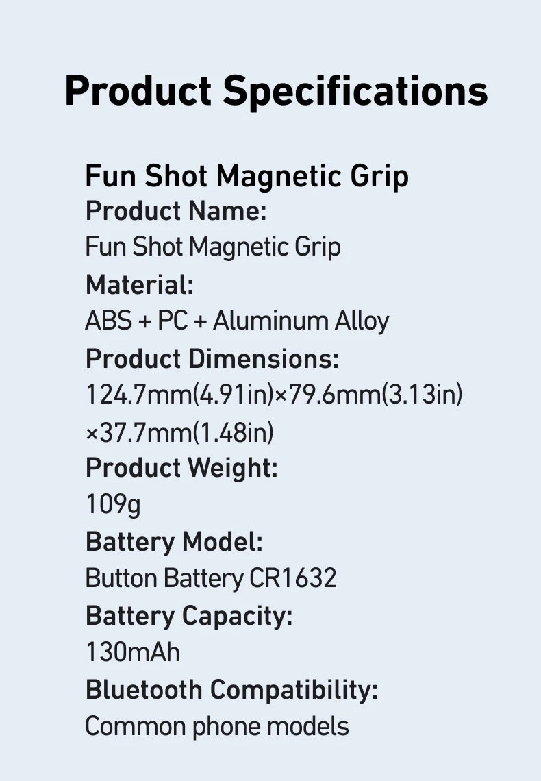 Phone Camera Shoot Hand Grip Magnetic Phone Holder