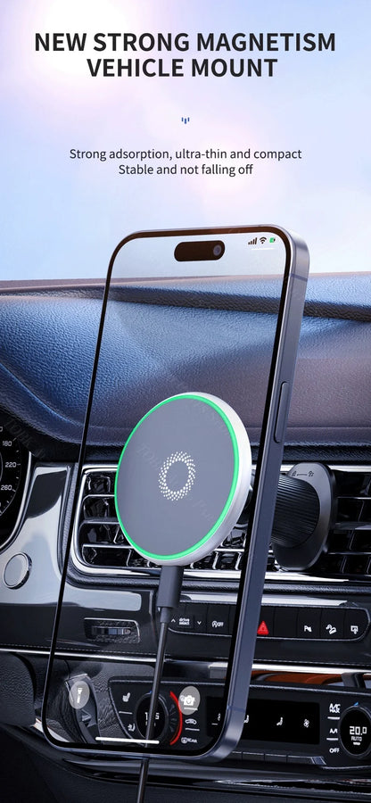 Magnetic Phone Holder for Audi Q7 Wireless Charging