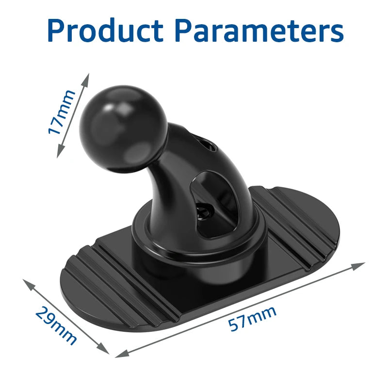 Universal 17mm Ball Head Sticker Base for Dashboard Car Phone Holder