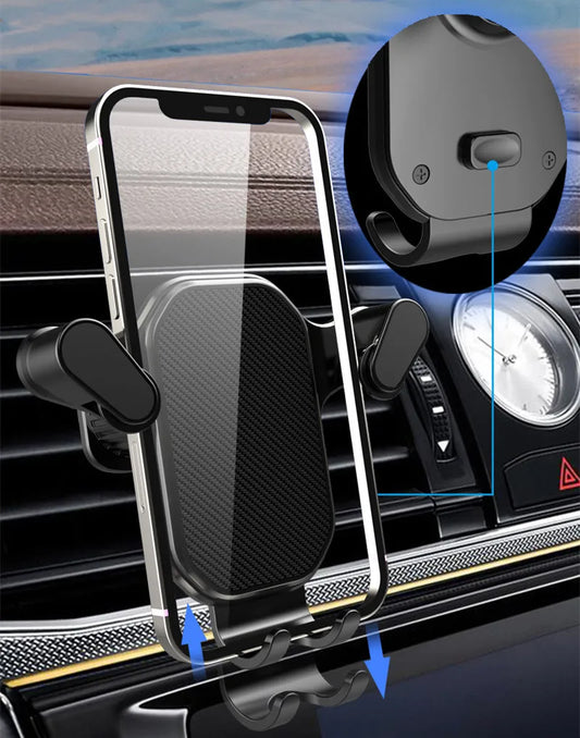 Gravity Car Phone Holder Air Vent Clip Mount Mobile Cell Phone Stand