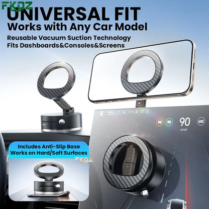 Vacuum Strong Magnetic Suction Foldable Phone Holder