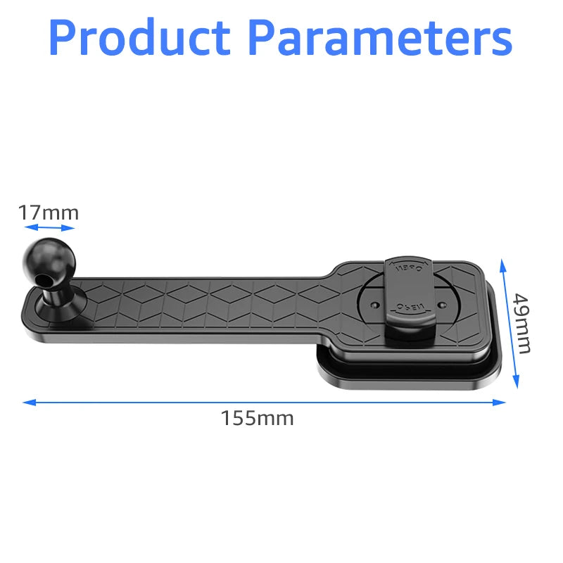 Bendable Car Phone Holder Base 17mm Ball Head