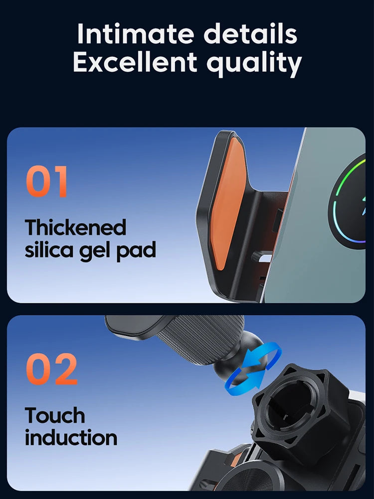 100w Qi Phone Fast Charging Magnetic Qi2 Car Wireless Charger