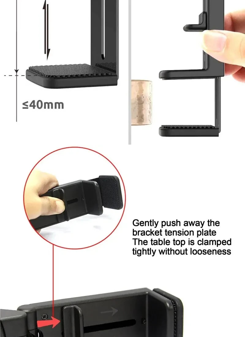 Airplane Phone Holder Portable Travel Stand Desk Flight Foldable