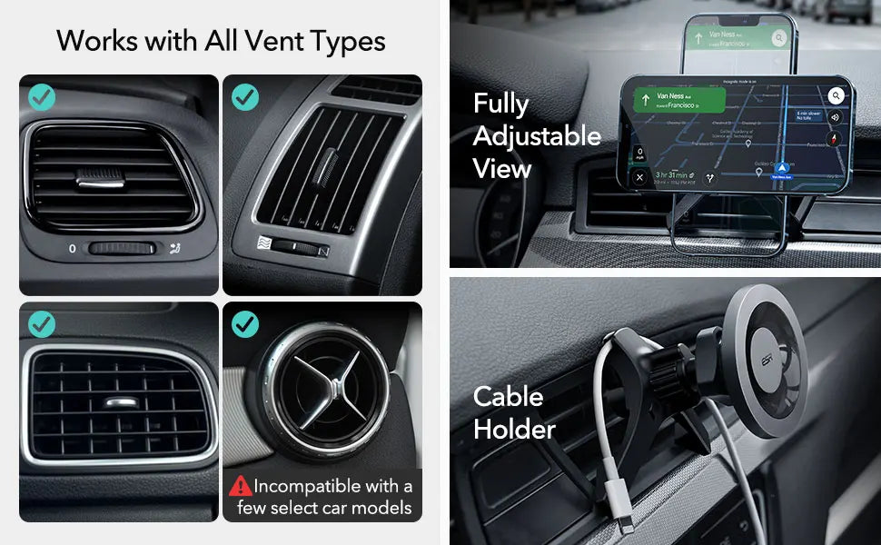 ESR Magnetic Car Phone Mount Car Air Vent Stand