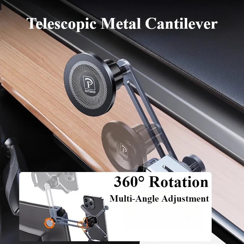 Hipacool Metal Car Screen Phone Holder Bracket Adjustable Magnetic Stand