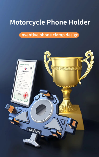 Universal  Motorcycle Phone Holder Alloy Anti-Shake 360° Adjustable