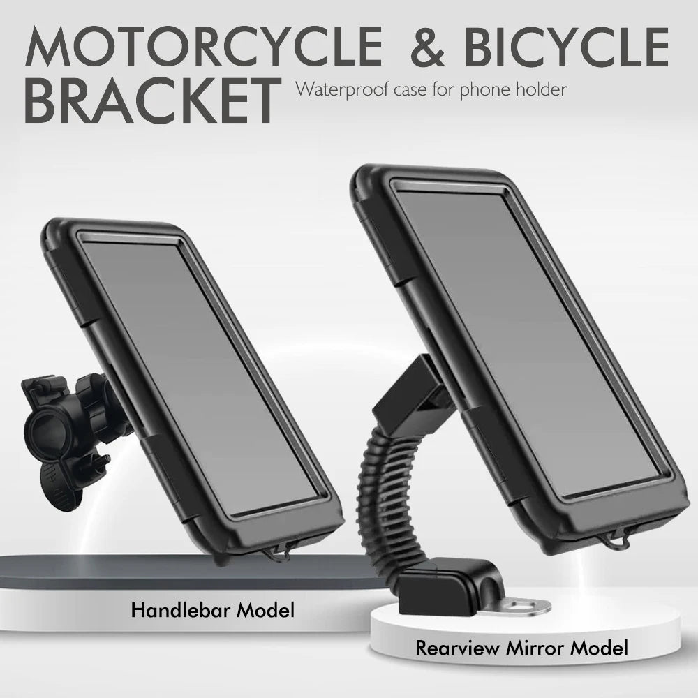 New Motorcycle Phone Holder 360 Degree Rotation Cell Phone Clamp