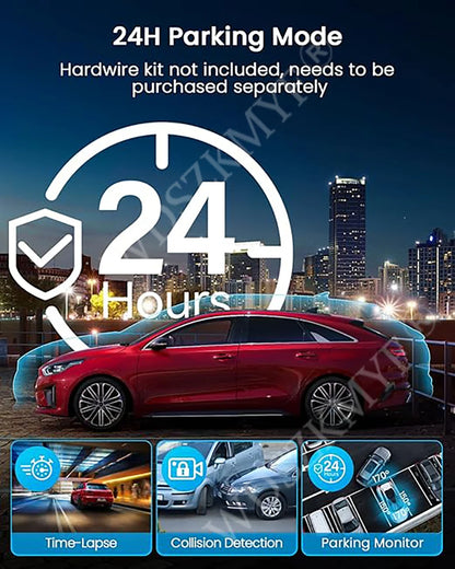 360°Auto Camera 1080P Video Recorder 3/4 Lens WIFI DashCam