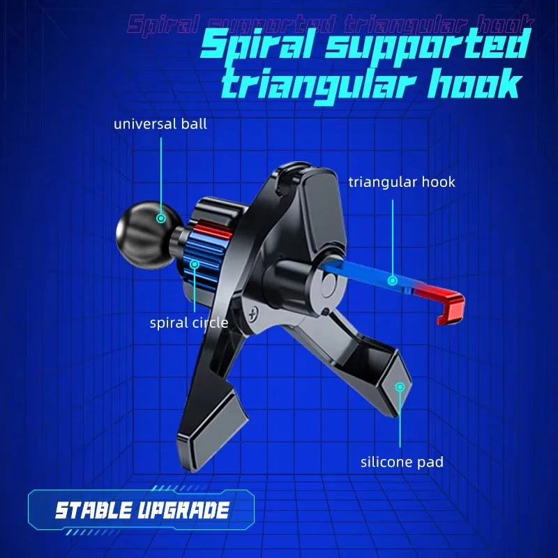 Upgraded Magnetic Car Phone Holder with Stable Triangle Support