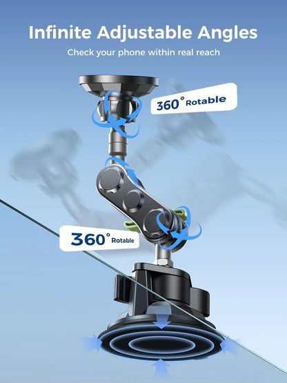 Lanparte Magnetic Car Phone Holder [Strong Suction&Strong Magnetic]