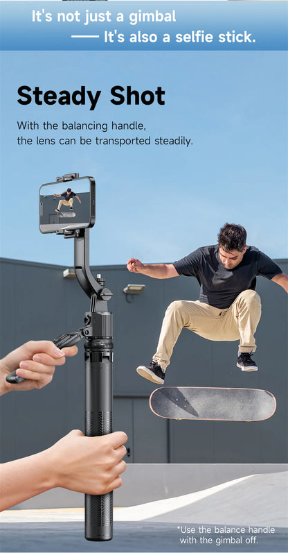 FANGTUOSI 360 Rotation Gimbal Stabilizer ,Selfie Stick Tripod