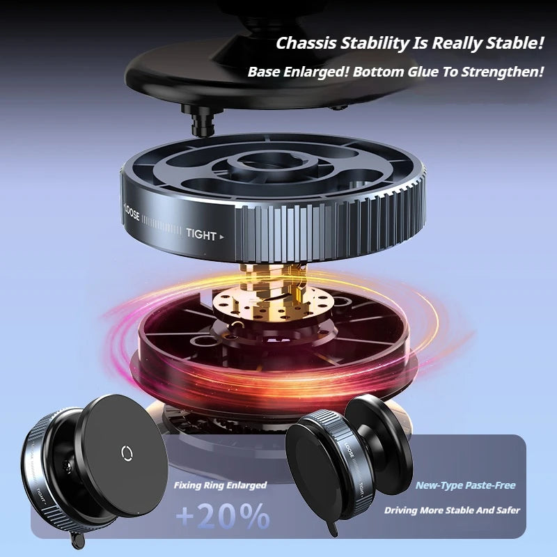 Universal Vacuum Car Magnetic Phone Holder Foldable Suction Cup