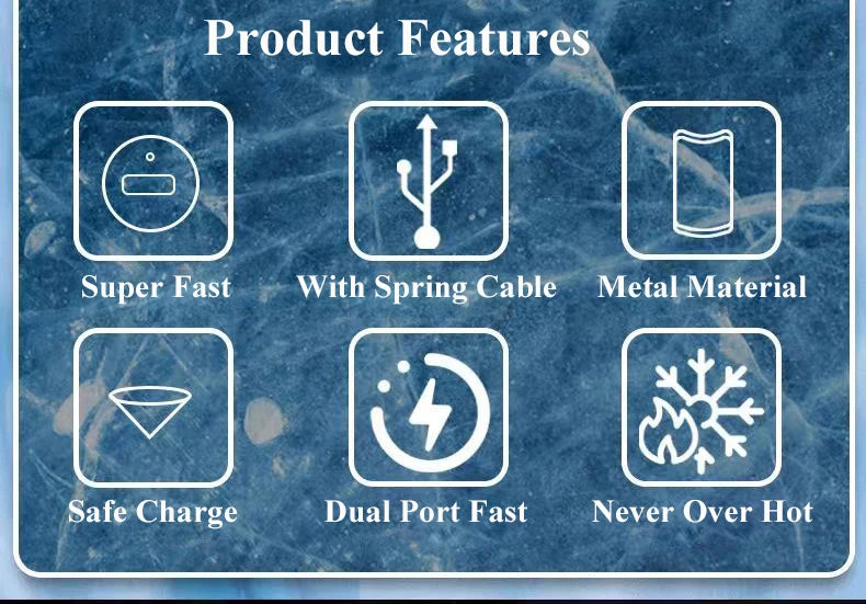 Metal USB Car Charger with Type C Cable 12V Super Fast Charging