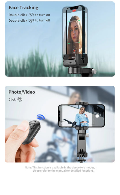 Bluetooth Smartphone Gimbal Stabilizer with Extendable Stick