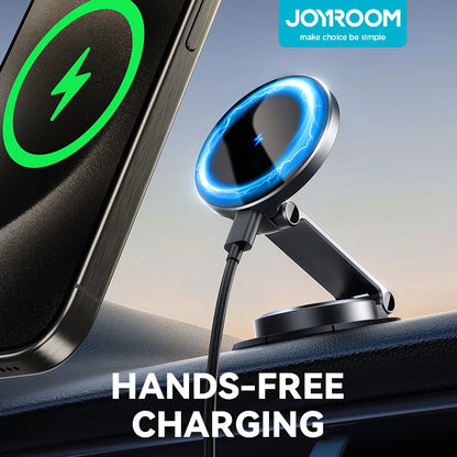 Joyroom Magnetic Car Phone Holder 15W Wireless Charging