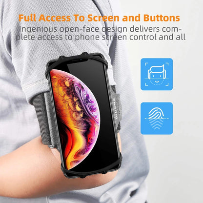 Running Wristband Phone Holder 360°Rotation Detachable Sports