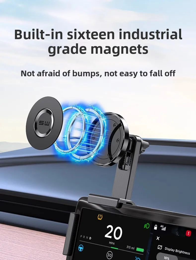 Magnetic Car Phone Holder Car Display Screen Side Rotation