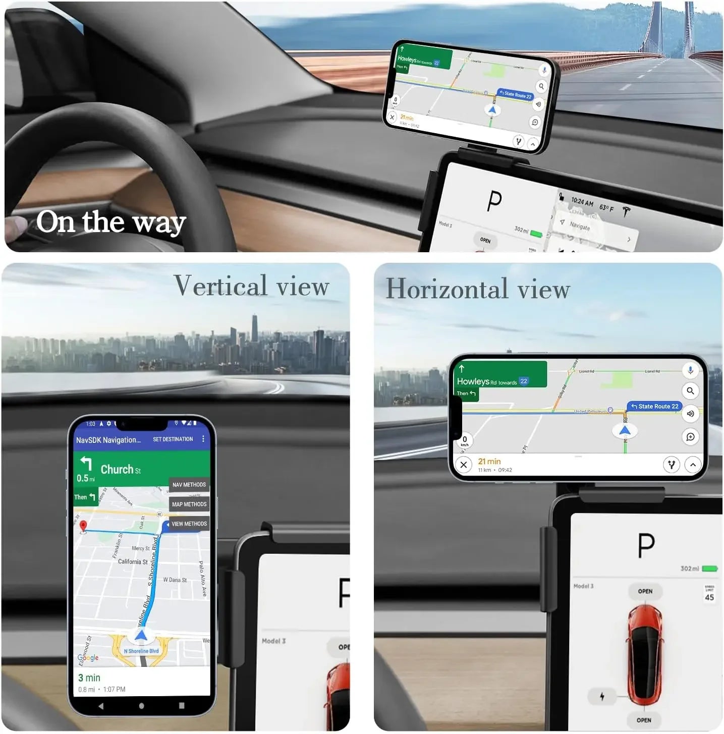 BYD Atto 3 HAN TANG Seal Car Phone Holder Mount Adjustable