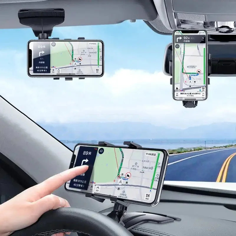 Universal Dashboard Car Phone Holder with Parking Number Plate