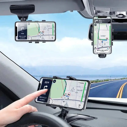 Universal Dashboard Car Phone Holder with Parking Number Plate