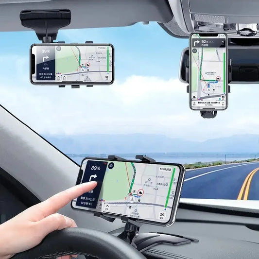 Universal Dashboard Car Phone Holder with Parking Number Plate