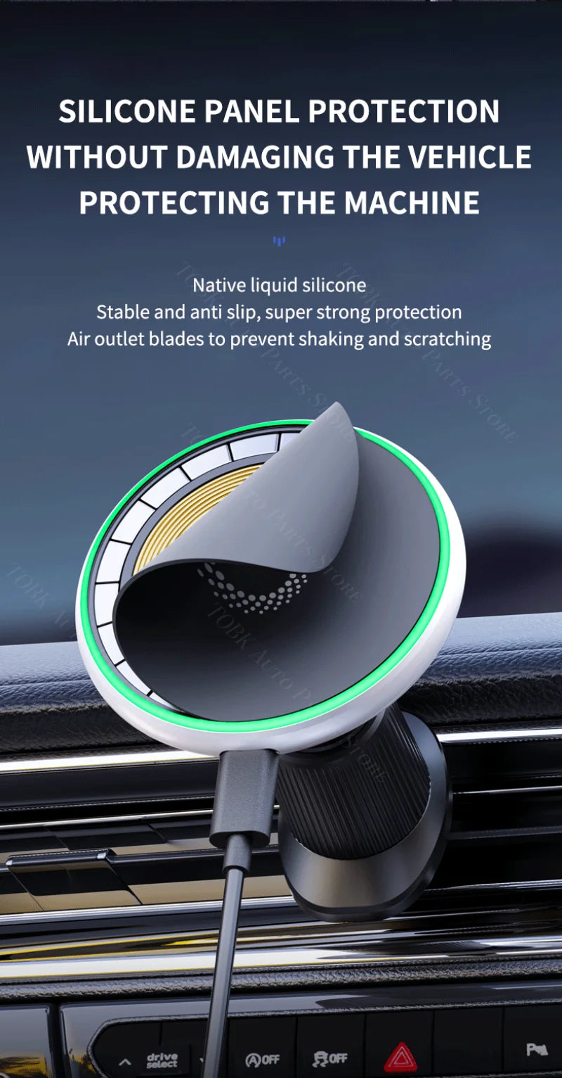 Magnetic Phone Holder for Audi Q7 Wireless Charging