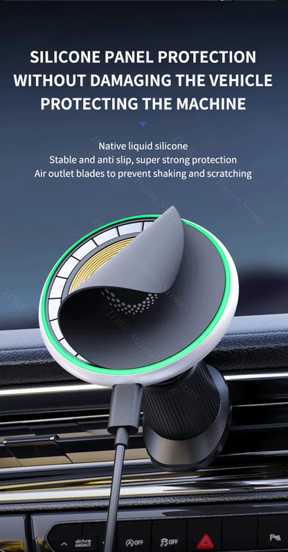 Magnetic Phone Holder for Audi Q7 Wireless Charging