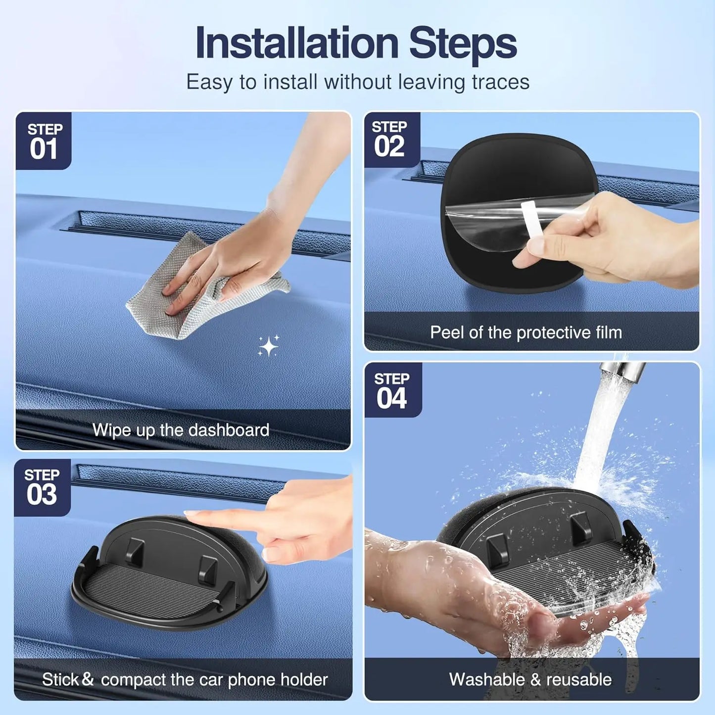 Silicone Car Phone Holder  Mount Silicone Car Pad Mat