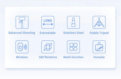 MEUYAG Monopod Remote Shutter Bluetooth Selfie Stick